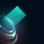 digital futuristic mobile technology concept